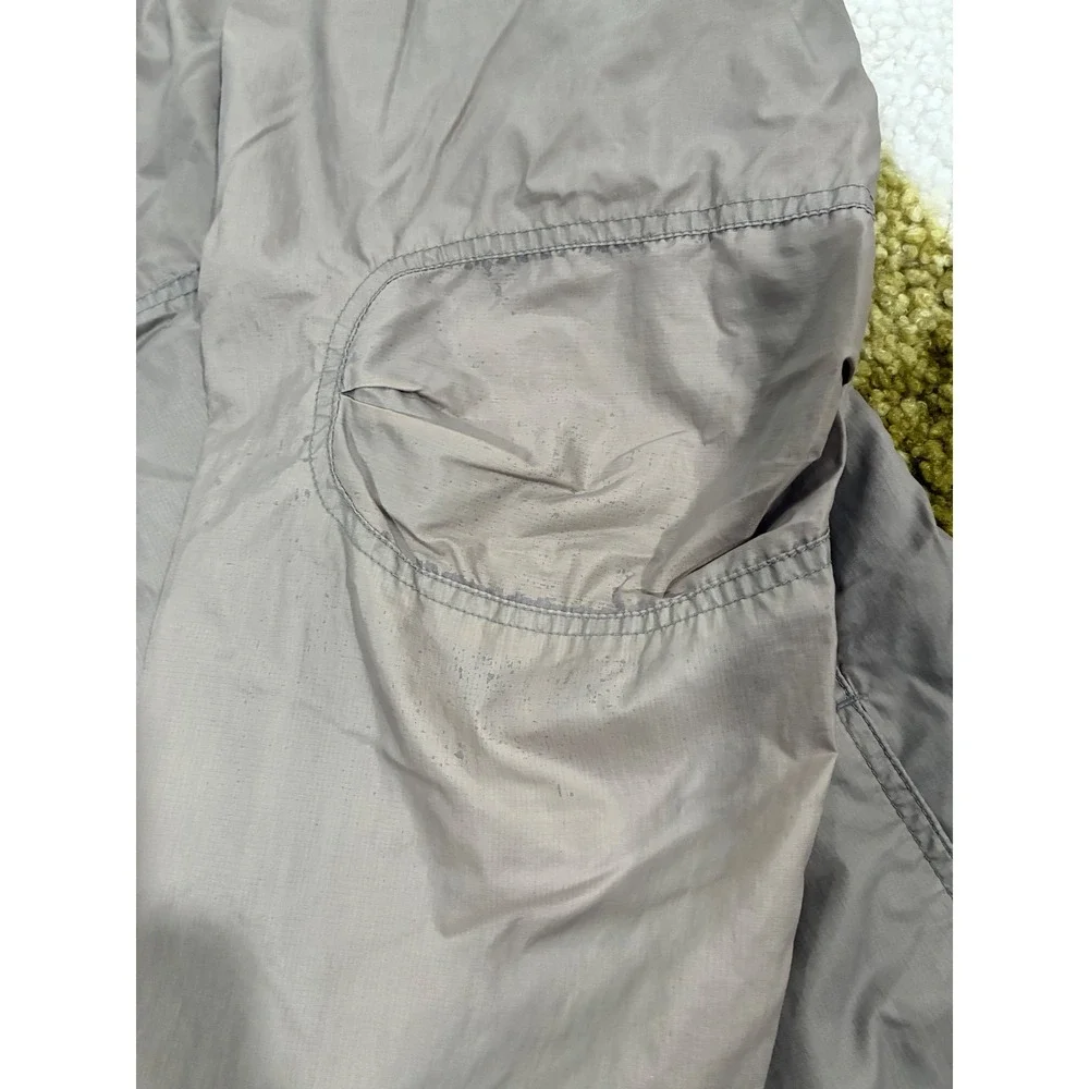 Oakley Software Vintage Quarter Zip Windbreaker Jacket Tan Men XL Nylon Pullover